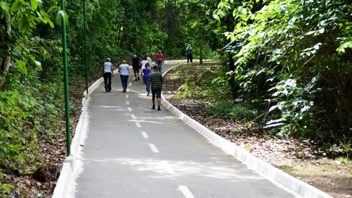 Pista de caminhada do Cesamar será parcialmente fechada para modernização de iluminação pública