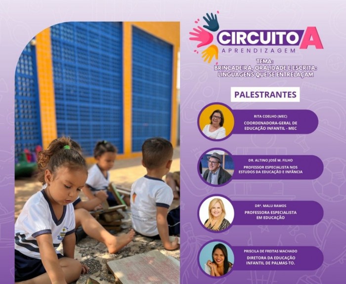Educação de Palmas promove circuito com relatos de experiências pedagógicas