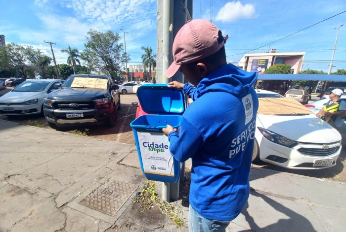 Avenidas JK, Teotônio Segurado e Tocantins receberão novas lixeiras