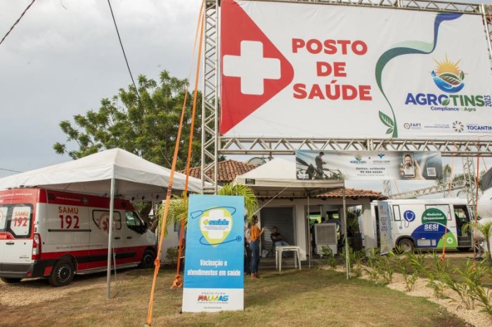 Saúde garante atendimento de urgência e emergência, vacinação e fiscalização sanitária na Agrotins