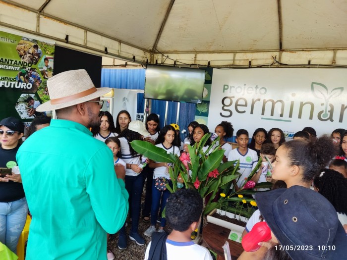 Alunos tiram dúvidas e curiosidades durante visitas ao Projeto Germinar na Agrotins