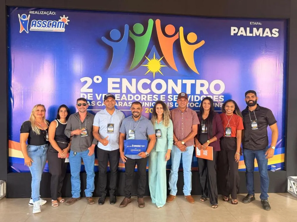 Vereadores e servidores da Câmara de Ponte Alta do Tocantins participam do 2º Encontro de Legislativos Municipais em Palmas