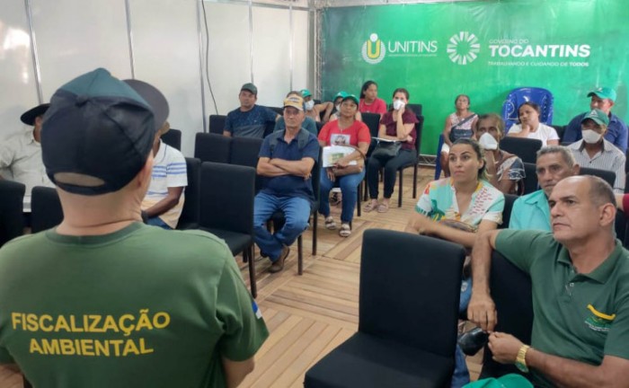 Naturatins promove palestra sobre pesca para público da Expobrasil em Paraíso do Tocantins