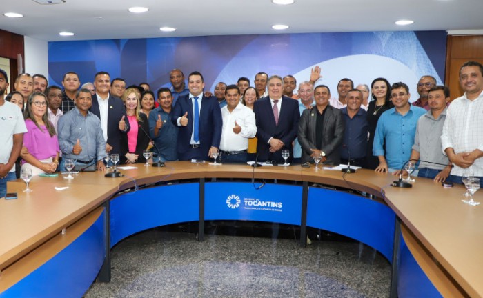 Governador em exercício, Laurez Moreira, recebe vereadores de Gurupi e discute demandas da cidade