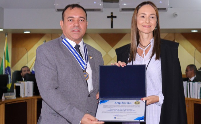 Em reconhecimento às ações desenvolvidas pela SSP-TO nas Eleições 2022, Justiça Eleitoral concede Medalha de Mérito