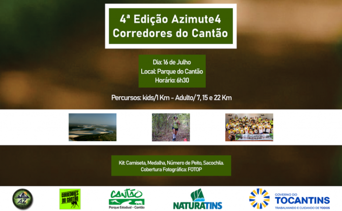 Com apoio do Governo do Tocantins, Parque Estadual do Cantão vai sediar competição Azimute 4 de corrida em meio à natureza