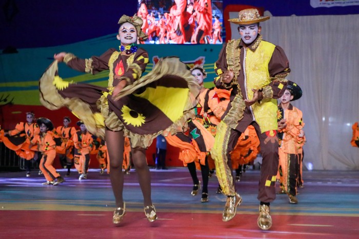 Doze escolas municipais deram show de cores e alegria na segunda noite da festança