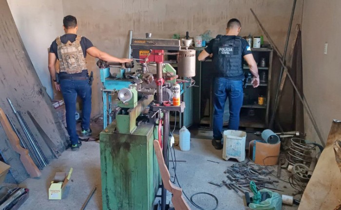 Operação Hórus: Polícia Civil desmantela fábrica clandestina de armas de fogo em Dianópolis