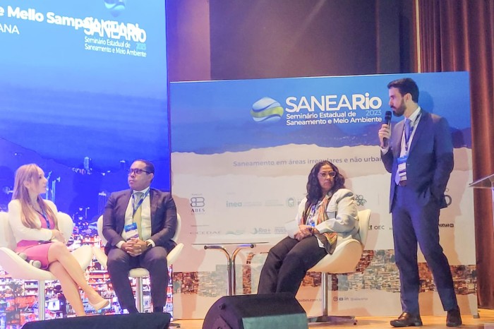 ANA discute saneamento básico em áreas irregulares não urbanizadas durante 2º Seminário Estadual de Saneamento e Meio Ambiente no Rio de Janeiro