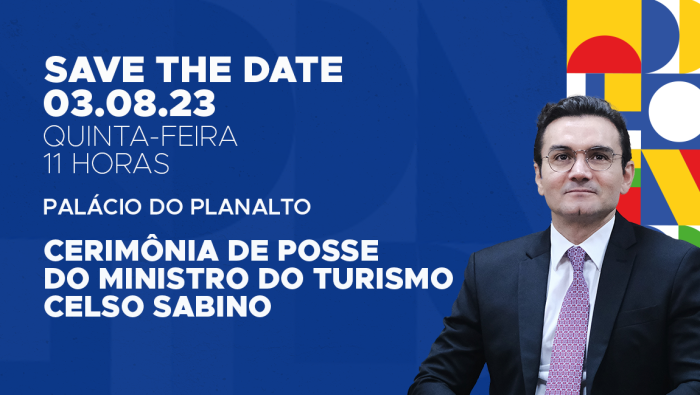 Celso Sabino toma posse como ministro do Turismo nesta quinta-feira (03.08)