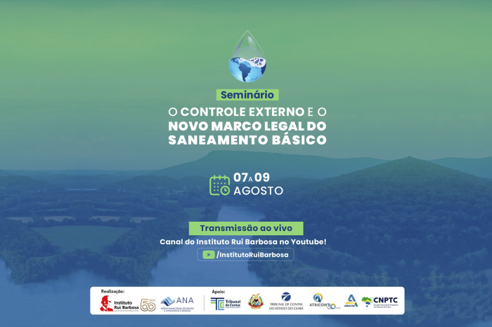 Seminário sobre controle externo e o novo marco legal do saneamento básico terá transmissão ao vivo