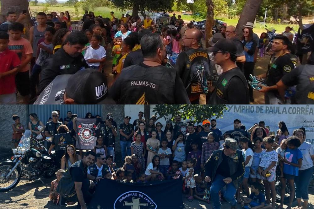 Grupos Motociclísticos do Tocantins realizam Ação Social de Páscoa em Palmas e Miracema 