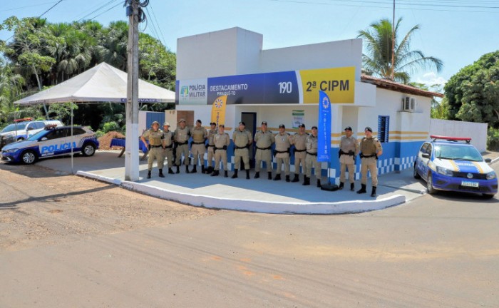 Governo do Tocantins entrega destacamento da Polícia Militar em Piraquê no norte do Estado