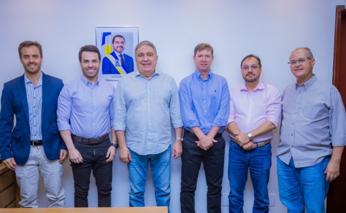 Vice-governador Laurez Moreira recebe empresários da Cargill, empresa do setor do agronegócio que está investindo no Tocantins